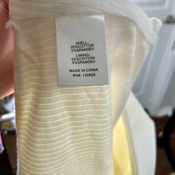 Lovers & Friends White Ribbed Knit One-Shoulder Blouse Size Large - Picture 9 of 10